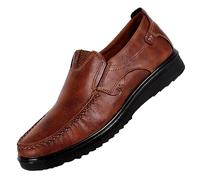 Zapatillas de senderismo para hombre, transpirables, cómodas, modernas, para negocios, trabajo, oficina, vikingo, marrón, 44 EU