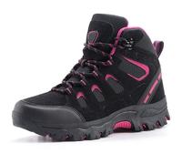 Zapatillas de senderismo para hombre y mujer, de gamuza, botas altas antideslizantes, zapatillas mixtas al aire libre con cordones, Sneakers Couple de Trek, botín de seguridad, suela escalada