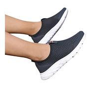 Zapatillas de senderismo para mujer ortopédicas sin cordones, manos libres, suaves, transpirables, zapatos cómodos al aire libre para caminar, deportivos, exteriores, confort óptimo, pies, última