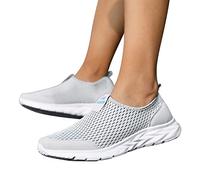 Zapatillas de senderismo para mujer ortopédicas sin cordones, manos libres, suaves, transpirables, zapatos cómodos al aire libre para caminar, deportivos, exteriores, confort óptimo, pies, última