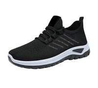 Zapatillas de senderismo para mujer, transpirables, ligeras, para correr, de malla, para el tiempo libre, cómodas, antideslizantes, para correr en la calle, para exteriores, Negro , 41 EU