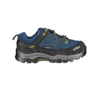 CMP Kids Rigel Low Trekking Shoes WP, Zapatos de Trekking Unisex niños, Tinta Azul Amarillo, 31 EU