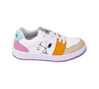 Zapatillas de Snoopy - Diseño Multicolor - Talla 32 - Cierre con Elásticos - Zapatillas Deportivas Infantiles Bajas con Suela TPR - Producto Original Diseñado en España