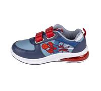 Zapatillas de Spiderman - Color Azul y Rojo - Talla 32 - Cierre de Velcro - Zapatillas Deportivas Infantiles con Suela PVC y Luces - Estampado de Spiderman - Producto Original Diseñado en España