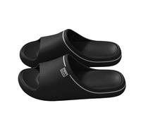 Zapatillas de tacón para mujer, con cabeza redonda, parte inferior gruesa, con clip, para mujer, talla 43, Negro , 44 EU