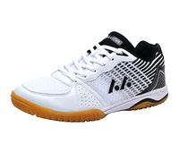 Zapatillas De Tenis De Mesa Unisex Adulto A Prueba De Resbalones Ligero Transpirable Suave Interior,Negro,40 EU