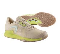 Head Sprint Pro 3.5 Clay Women, Zapatos de Tenis Mujeres, Macadamia/Lime, 40.5