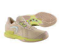 Zapatillas de tenis HEAD Sprint Pro 3.5 para mujer, macadamia/lima