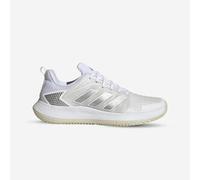 Adidas Mujer Defiant Speed Clay Tennis Shoes, Cloud White/Silver Metallic/Grey One, 39 1/3 EU