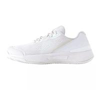 Wilson Zapatillas de Tenis Intrigue Pro para Mujeres, Diseño Centrado en la Mujer, Estabilidad y Soporte del Talón para un Agarre Superior, Color: Blanco/Plateado, Talla: 34