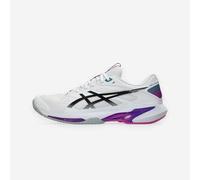 Zapatillas de tenis tierra batida hombre, Solution Speed FF 4 blanco rosa 47