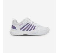 Zapatillas de tenis tierra batida mujer, Court Express 2 blanco violeta 40