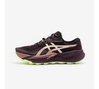 Zapatillas de Trail Mujer, Asics Trabuco 14 Burdeos y Negro 38