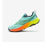 Zapatillas de trail running hombre, Saucony Peregrine 16 verde amarillo naranja 42
