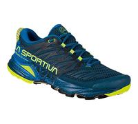 Zapatillas de Trail Running Marca LA Sportiva Modelo Akasha II Storm Blue/Lime Punch