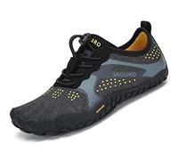 Zapatillas de Trail Running Minimalistas Barefoot Niño Niña Zapatillas de Deporte Exterior Interior Negro, Gr.26