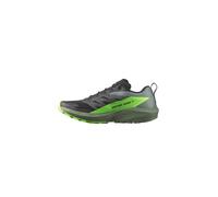 SALOMON Sense Ride 5, Zapatillas de trail running Hombre, Black Laurel Wreath Green Gecko, 44 2/3 EU