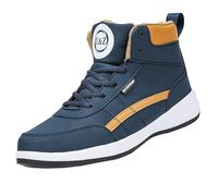 Zapatillas de trekking para hombre con elevaciones, antideslizantes, para el tiempo libre, altura invisible, elevada, antideslizantes, ligeras, transpirables, transpirables, para caminar, azul, 40 EU