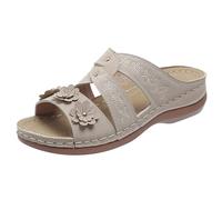 Zapatillas de verano cómodas sandalias y deslizadores con plantilla suaves zapatillas de estar por casa con pies anchos ortopédicos ligeros con cama suave para pies planos para la playa para el día a