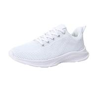 Zapatillas de verano ligeras con puntera cerrada para mujer, zapatillas de correr, deportivas, blancas, deportivas, modernas, 2025, White, 39.5 EU