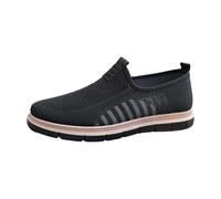Zapatillas de verano para hombre, informales, ortopédicas, para diabéticos, informales, cómodas, suelas suaves, extraanchas, ligeras, antideslizantes, para caminar, Negro , 40 EU