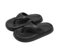 Zapatillas De Verano Para Mujer, Ideales Para Vacaciones En La Playa, Con Suela Gruesa Antideslizante. Diseño Moderno Y Casual, Perfectas Para Interiores, Piscina Y Uso Versátil (Negro,36)