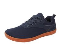 Zapatillas de verano para mujer, ligeras, de malla, suela plana, transpirables, para caminar, correr, cómodas, para el tiempo libre, para el día a día, azul oscuro, 46 EU