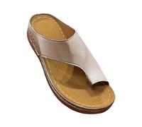 Zapatillas de verano para mujer, sandalias de cuña, sandalias ortopédicas, pantuflas ortopedicas, zapatillas para exteriores, sandalias de plataforma deslizantes abiertas, pantuflas para mujer, rose