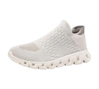 Zapatillas de verano para mujer, zapatillas de deporte para mujer, de tejido de malla, con bloqueo de color, verano, transpirables, suela de goma suave, parte superior elástica, informal, para correr