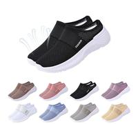 Zapatillas Deporte Mujer Blancas Comodas Entretiempo Zapatos Deportivos Malla Transpirables Casual Moda Sneakers Sin Cordones Pretty Ligeros Barefoot Slip on Calzado Clasico para Gimnasio Jogging