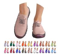 Zapatillas Deporte Mujer Blancas Ligeros Casual Zapatos Deportivos con Cordones Comodas Clasico Moda Sneakers Slip on Entretiempo Antideslizante Mocasines Calzado Pretty para Jogging Running