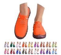 Zapatillas Deporte Mujer Blancas Ligeros Casual Zapatos Deportivos con Cordones Comodas Clasico Moda Sneakers Slip on Entretiempo Antideslizante Mocasines Calzado Pretty para Jogging Running