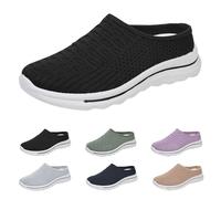 Zapatillas Deporte Mujer Blancas Transpirables Casual Zapatos Deportivos Malla Comodas Pretty Moda Sneakers Sin Cordones Entretiempo Ligeros Mocasines Slip on Barefoot Clasico para Atlético Correr