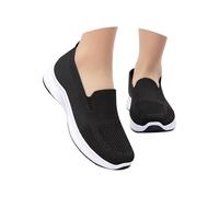 Zapatillas Deporte Mujer Blancas Transpirables Casual Zapatos Deportivos Sin Cordones Comodas Pretty Moda Sneakers Slip on Entretiempo Ligeros Mocasines Malla Barefoot Clasico para Fitness Running