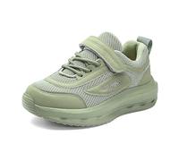 Zapatillas Deporte Niño 32 - Zapatos Deportivos De Tejido Volador De Color Sólido Transpirables De Red Y Niñas Zapatos Casuales Ligeros De Suela Blanda para La Escuela (Green 28 5 Little Child)