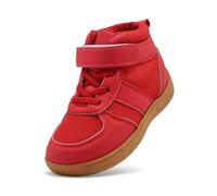 Zapatillas deportivas altas para niños, zapatillas de deporte para niños, zapatillas de artes para niños y niñas, entrenamiento, lucha, deporte, ligeras y duraderas, rojo, 33 EU