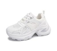 Zapatillas Deportivas Bajas Moda Simple Versátil Ligero Casual Zapatillas Deportivas de papá Aumento de Altura Malla Transpirable Entrenamiento Fitness Zapatillas Deportivas