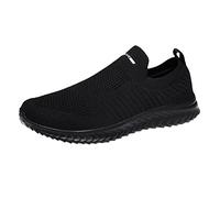 Zapatillas deportivas casuales para hombre, transpirables, para correr, caminar, tenis ligeros, suaves, cómodas, de malla, para gimnasio, entrenamiento, soporte de arco, espuma viscoelástica, zapatos