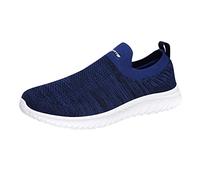 Zapatillas deportivas casuales para hombre, transpirables, para correr, caminar, tenis ligeros, suaves, cómodas, de malla, para gimnasio, entrenamiento, soporte de arco, espuma viscoelástica, zapatos