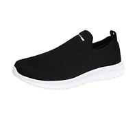 Zapatillas deportivas casuales para hombre, transpirables, para correr, caminar, tenis ligeros, suaves, cómodas, de malla, para gimnasio, entrenamiento, soporte de arco, espuma viscoelástica, zapatos