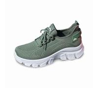 Zapatillas Deportivas Casuales para Mujer con diseño de Cordones para Comodidad y Estilo Diarios, Suela Gruesa, versátiles para Primavera y Verano. Blancas Y Rojas