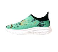 Zapatillas deportivas cómodas para mujer, de un solo color, ortopédicas, transpirables, ligeras, planas, informales, cómodas, resistentes al desgaste, verde, 40 EU