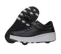 Zapatillas Deportivas con Ruedas para niños,Zapatillas de Skateboard con Dos Ruedas,2 en 1 Zapatillas con Ruedas,Retráctil,Multiusos,para Regalos de cumpleaños y Navidad