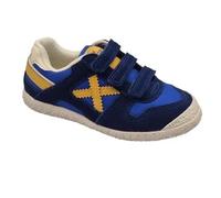 Zapatillas Deportivas Con Velcro Para Niños, Marca Munich, En Color Azul Marino.