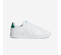 adidas Advantage Lifestyle Court Lace Shoes, Zapatillas de Tenis, Cloud White/Green/Core Black, 38 2/3 EU