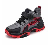 Zapatillas Deportivas de Invierno para Niños con Suela Gruesa Antideslizante para Aventuras y Actividades al Libre (Red, 30 Little Child)