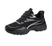 Zapatillas deportivas de malla de punto para hombre, para verano, con cordones, informales, transpirables, para caminar al aire libre, correr, ligeras, de caña baja, ortopédicas, para soporte de arco