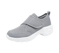 Zapatillas deportivas de malla ligera para mujer, con correa ajustable, transpirables, para caminar, correr, con plataforma de soporte de arco para mujer, para correr, trotar al aire libre, ropa de
