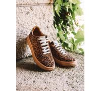 Zapatillas deportivas de piel para mujer con animal print | AUREA 38 LEO