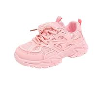Zapatillas deportivas de suela gruesa para niños y niñas, transpirables, de malla, transpirables, para correr, para niños y niñas, con encaje, para primeros pasos, para verano, atléticas, ligeras